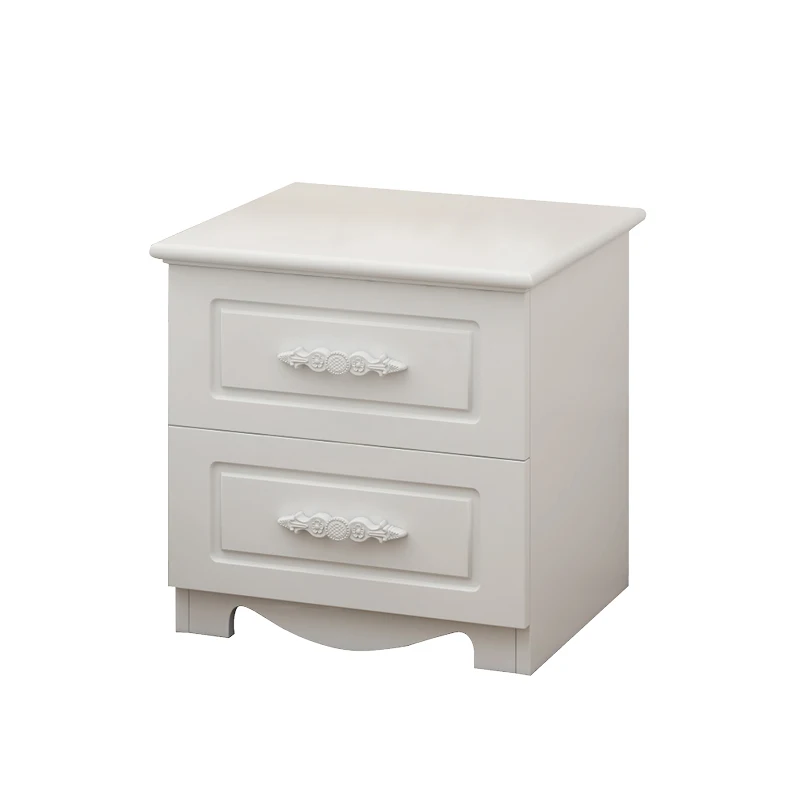 

Light Luxury Style Paint Bedside Table Modern Minimalist Bedroom Bedside Cabinet Nordic Solid Wood Legs Storage Bedside Table