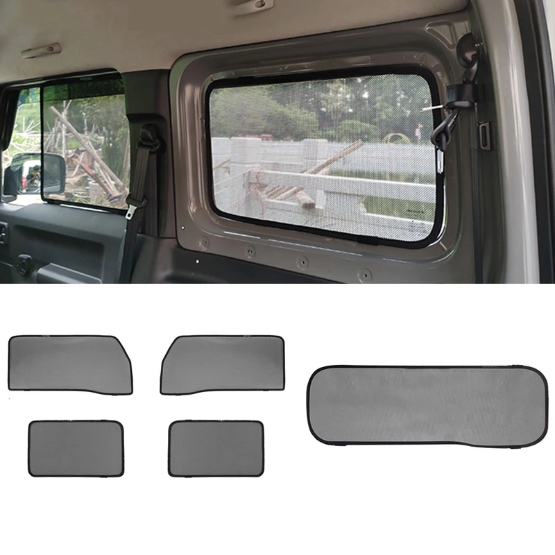 

Автомобильный Интерьер автомобильное окно с защитой от Насекомых Сетка автомобильное Окно Солнцезащитный козырек для Suzuki Jimny JB64 JB74 2019 2020