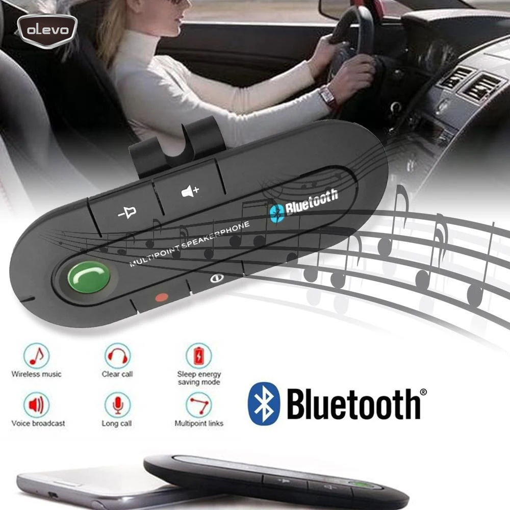 Беспроводной автомобильный Bluetooth V4.13W гарнитура для свободных рук набор с зажимом