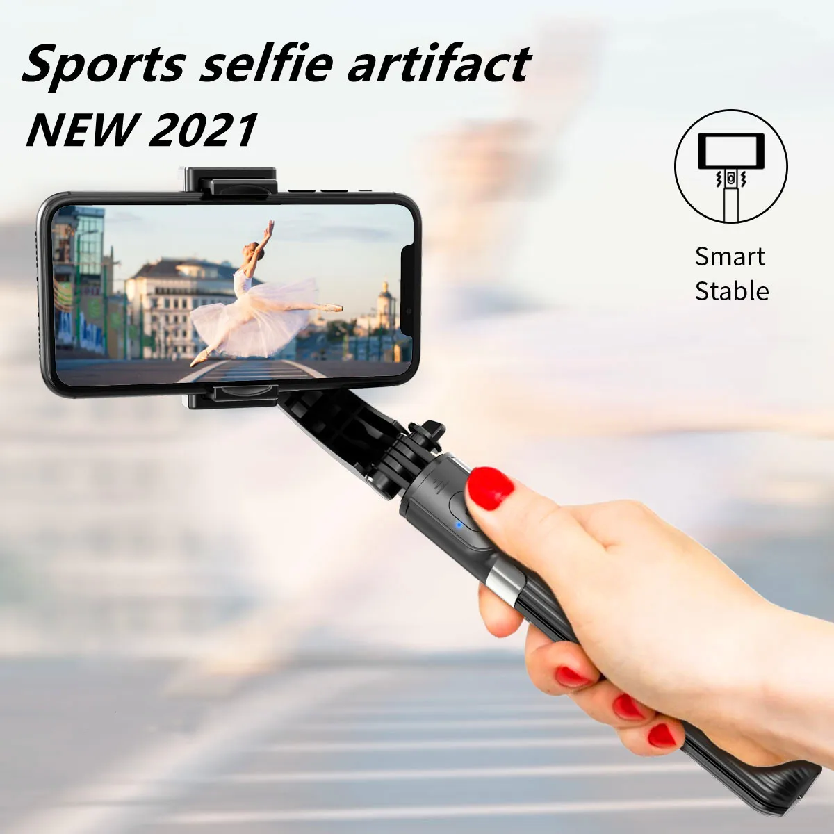 

Selfie Stick Gimbal Stabilizers Smartphone Handhel Tripod Anti-Shake Wireless Bluetooth Remote Control Extendable Foldable
