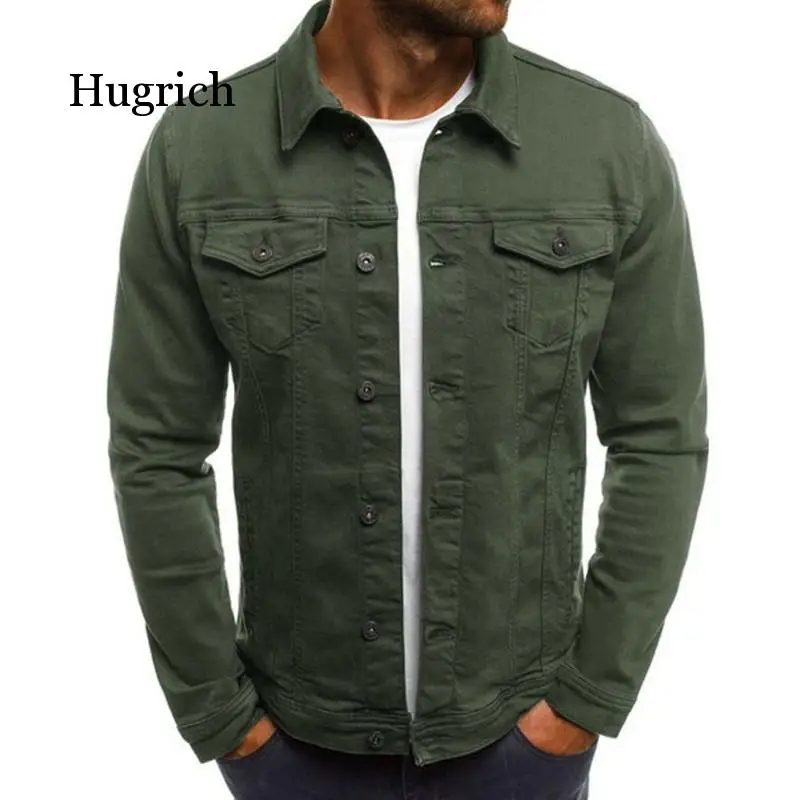 

New Denim Coats Large Size Jean Jacket Classic Western Style Street Club Trucker Solid Denim Jacket Coat Outwear