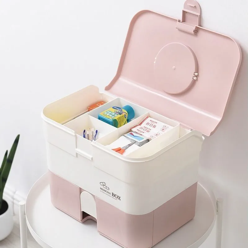 WBBOOMING медицинский Органайзер пластиковый бокс для хранения первой помощи