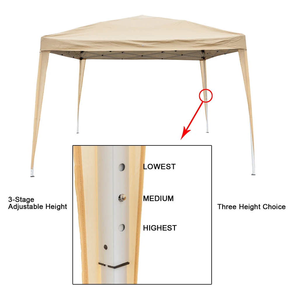 3x3 м два окна две двери практичная Водонепроницаемая складная палатка Открытый