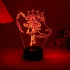 Ночной светильник Genshin Impact Zero Two аниме-фигурки, светодиодная лампа, декоративная подарочная основа и акриловая доска продаются отдельно