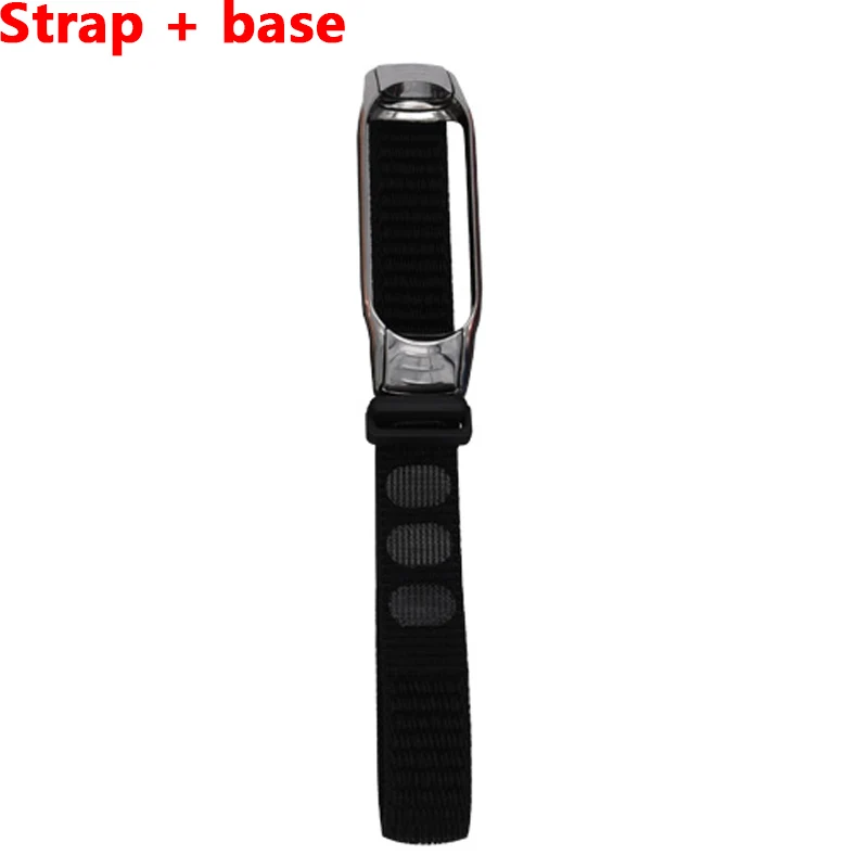 Black2 Ремешок для mi Band 4 3 band браслет нейлоновый Браслет Смарт-часы аксессуары наручные mi Band 3 для Xiao mi band 3 4 браслет - Цвет ремешка: Black2