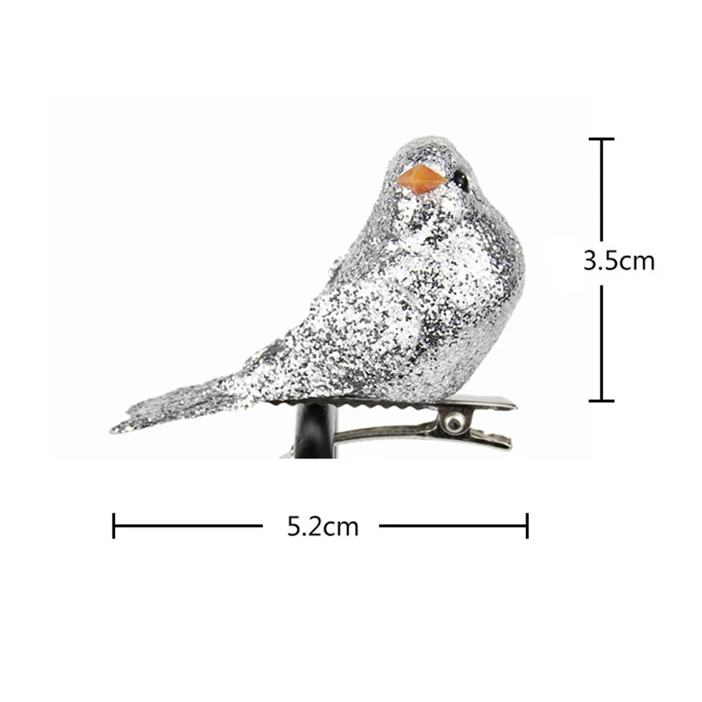 Украшение рождественской елки 12 шт Блеск для сада Искусственный Имитация пены