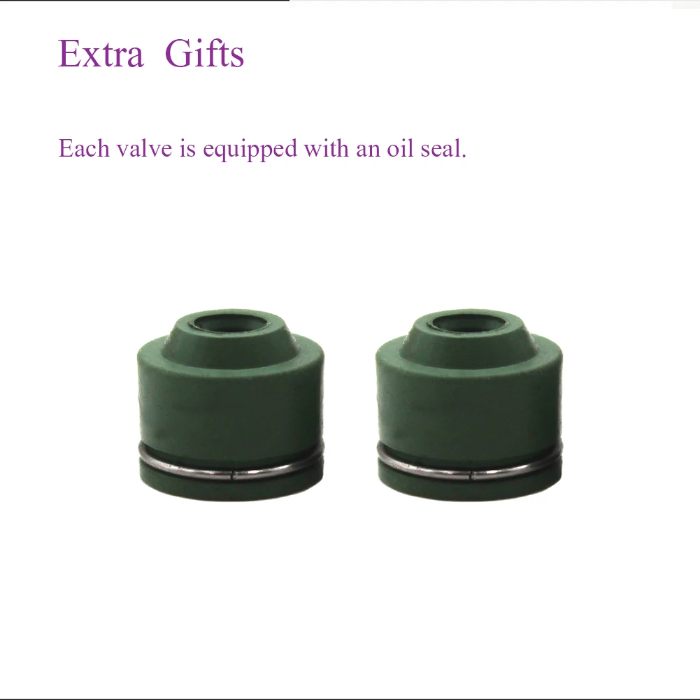 2/8 пар деталей двигателя мотоцикла Впускной Выпускной клапан комплект стержней