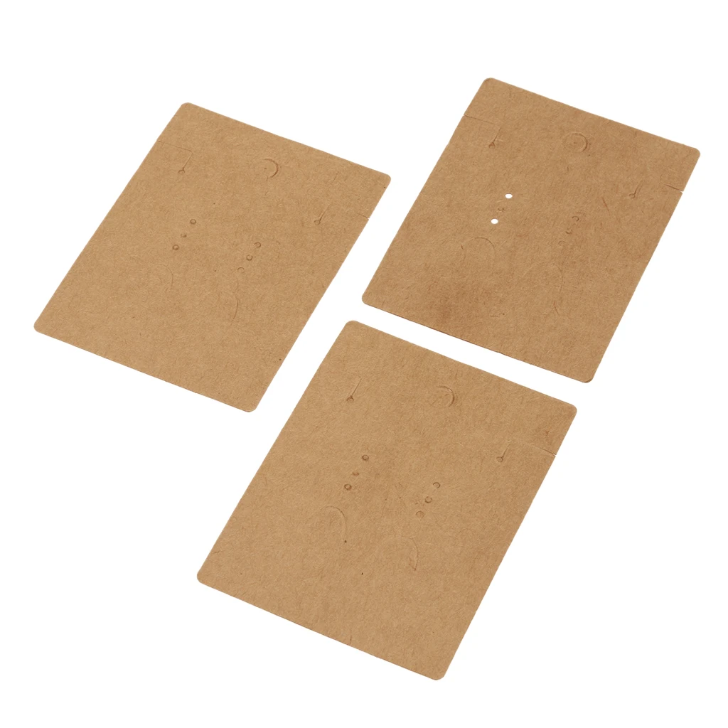 

100Pcs Jewelry Earring Ear Studs ing Display Holder Cards 7.5x5.5cm
