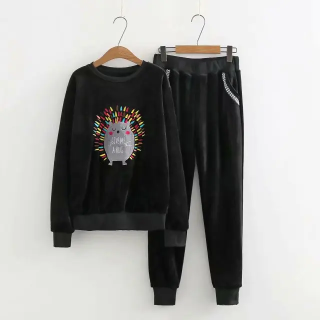 Женский Велюровый комплект из 2 предметов черный серый и карамельный цвет топ с