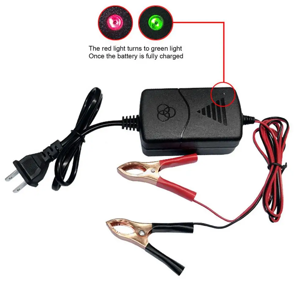 

12V Motorcycle Battery Charger Adapter Lead-acid Battery Charger with Floating Charge Function