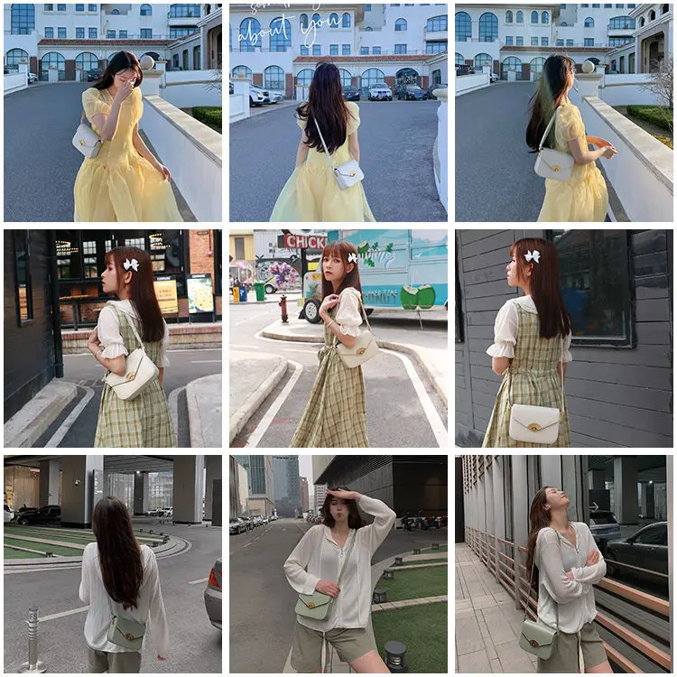 

NEW temperament small square bag women's shoulder underarm bag retro niche design Messenger bag purses and handbags purses