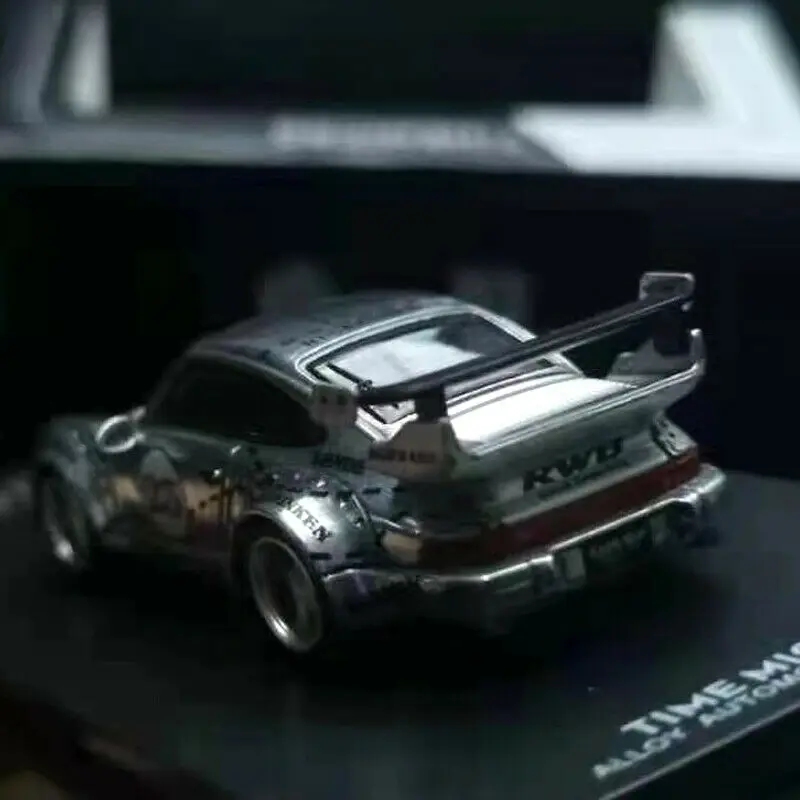 

Time Micro+Somodel 1/64 Model Car Pink Pig RWB 964 Aolly Car Model Collection New Gift JDM