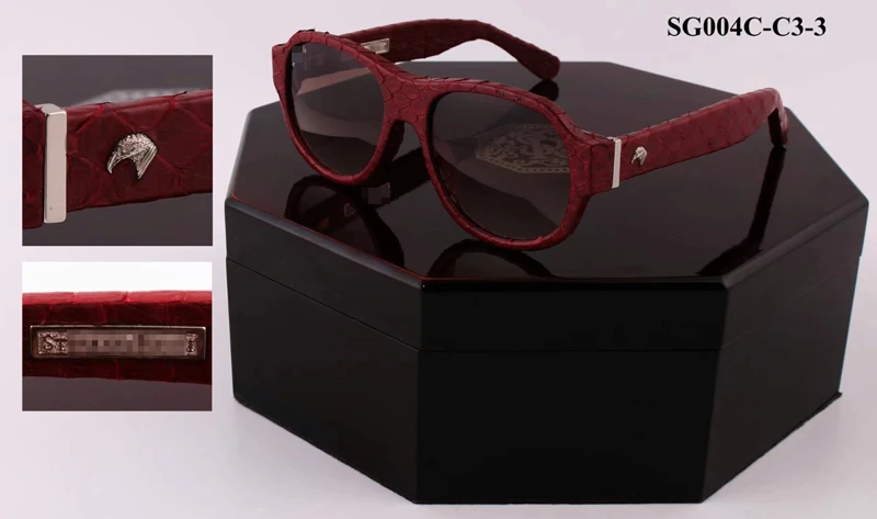 

BILLIONAIRE sun glasses men 2021 luanching Business fashion leisure snakeskin embellished solid color gentleman Free shipping