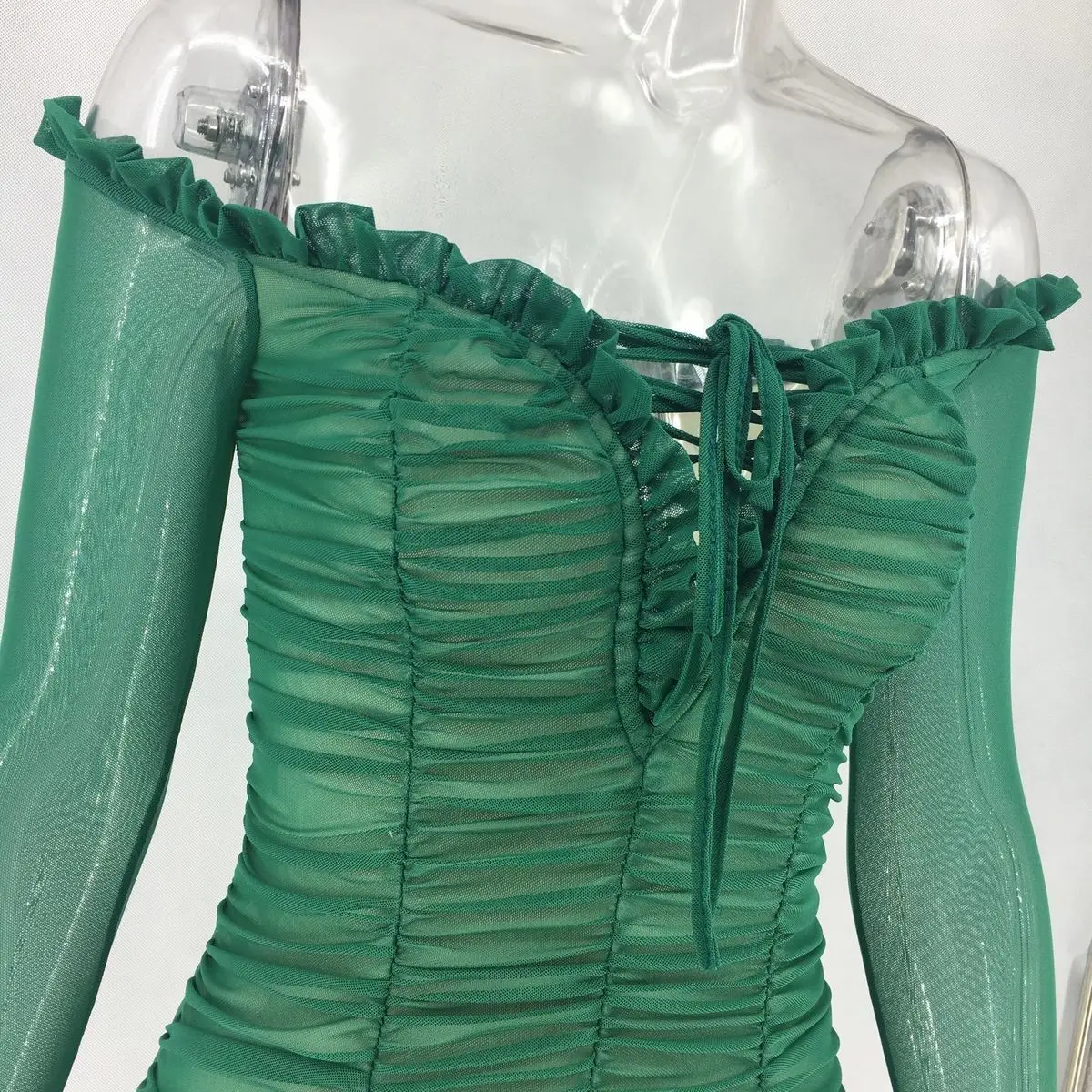 Feditch вечернее платье женское без бретелек белое красное платье Оболочка сетка с открытыми плечами сексуальное с открытой спиной осеннее платье женское Vestido