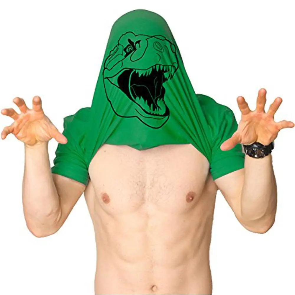 Mens Ask Me About My Trex Cotton T-Shirt Funny Cool Dinosaur Trex Flip Shirt Novelty Graphic Tees Tops Hipster image 5
