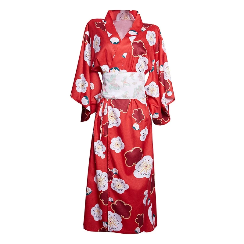 Женское японское кимоно Haori Yukata традиционное костюм гейши сексуальное платье для