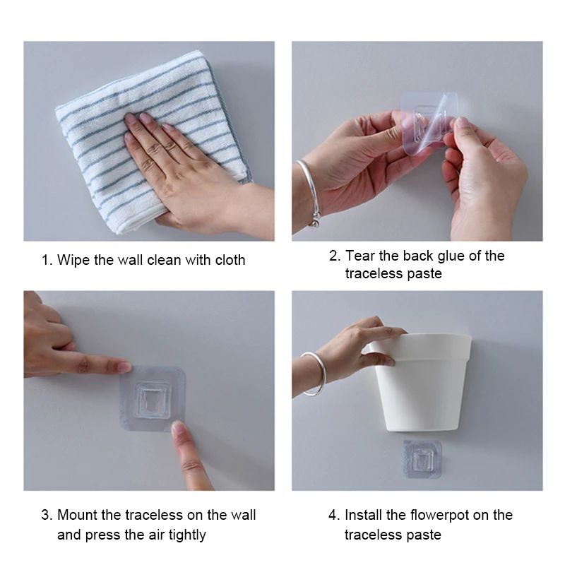 2 шт./компл. балкон настенный Пластик садовые горшки Вертикальное Озеленение стен