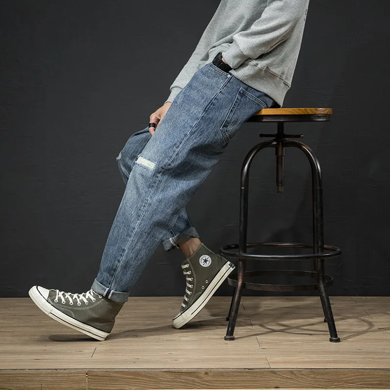 Jeans overalls harem pants oversize pants new baggy pants man