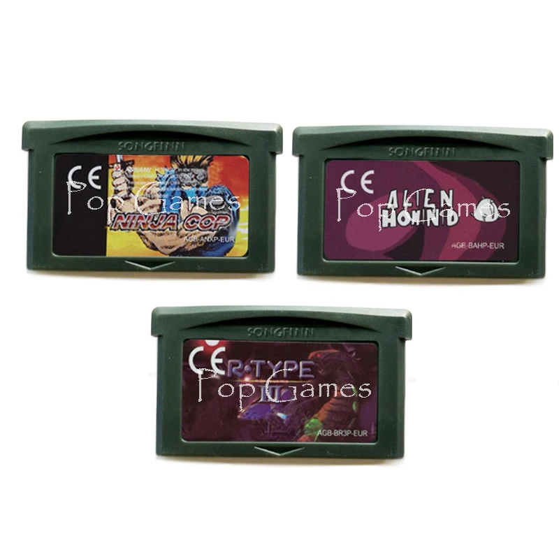 Alien Hominid R-Type III NinjaCop Европейская версия Для 32-битной игровой картриджной консоли