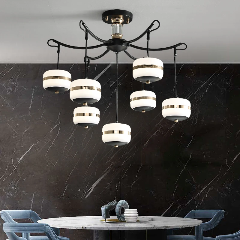 Современный Креативный скандинавский светодиодный Люстра со стеклянным шариком