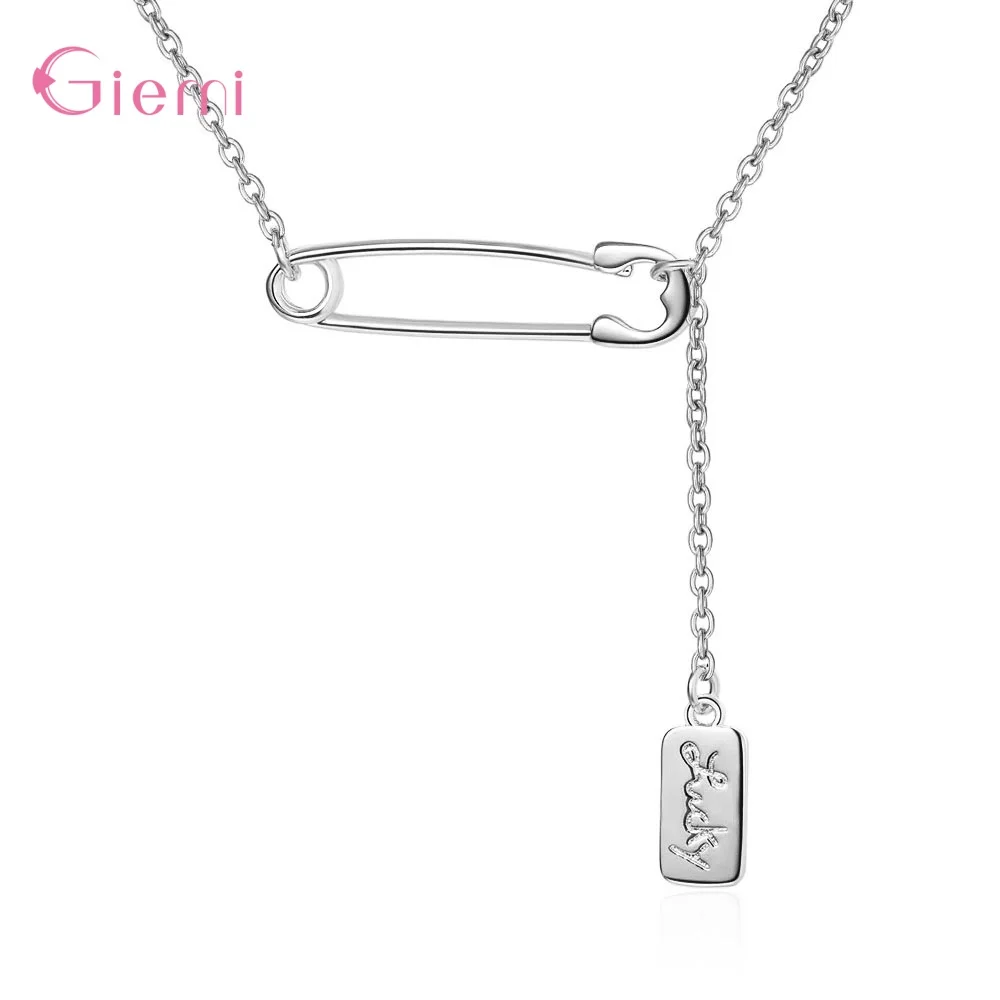 

New Arrival Unisex Spain 925 Sterling Silver Short Collar Necklace Daily Decoration Personality Stylish Square Disc/Pin Bijoux