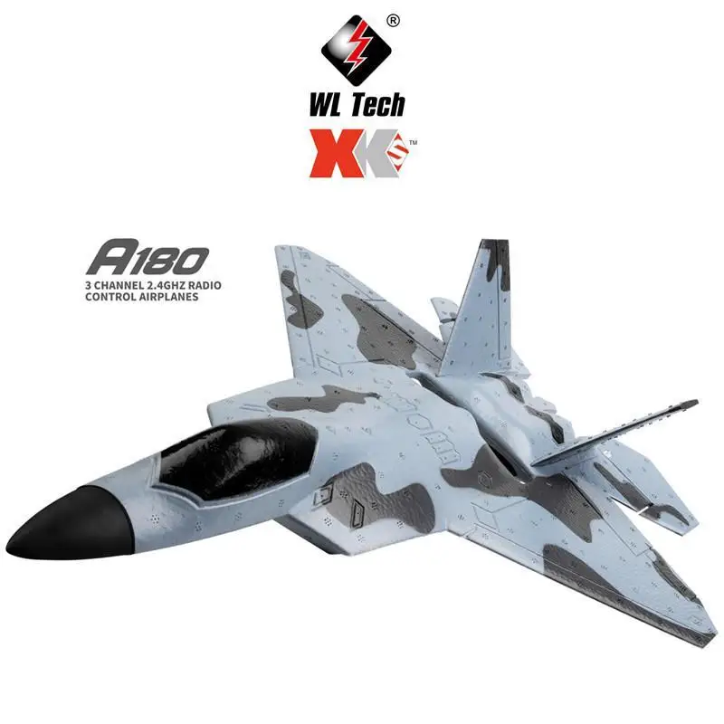 Wltoys Xk A180 F22 трехканальная камера 3d / 6g гироскоп с фиксированным крылом | Игрушки и