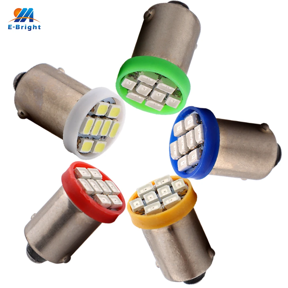 YM E яркий 500 шт. BA9S 8 SMD 1206 водить автомобиль Подсветка салона T4W T11 авто лампы