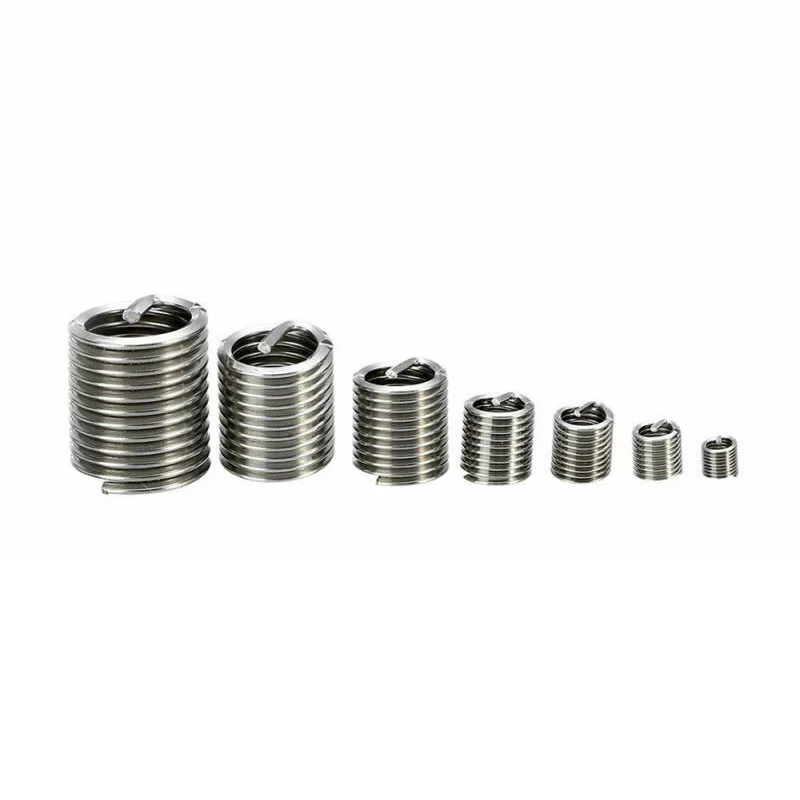 

With Box Thread Repair Kit 140Pcs Helicoil Insert Metric Rethread Silver New