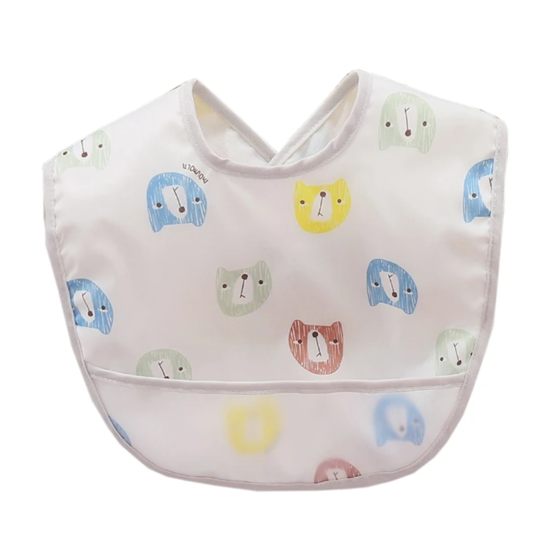 

Cartoon Print Waterproof Baby Bibs Infant Newborn Feeding Apron Smock Burp Cloth
