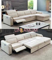 living room sofa bed real genuine leather sofas salon couch puff asiento muebles de sala canape electric recliner l sofa cama