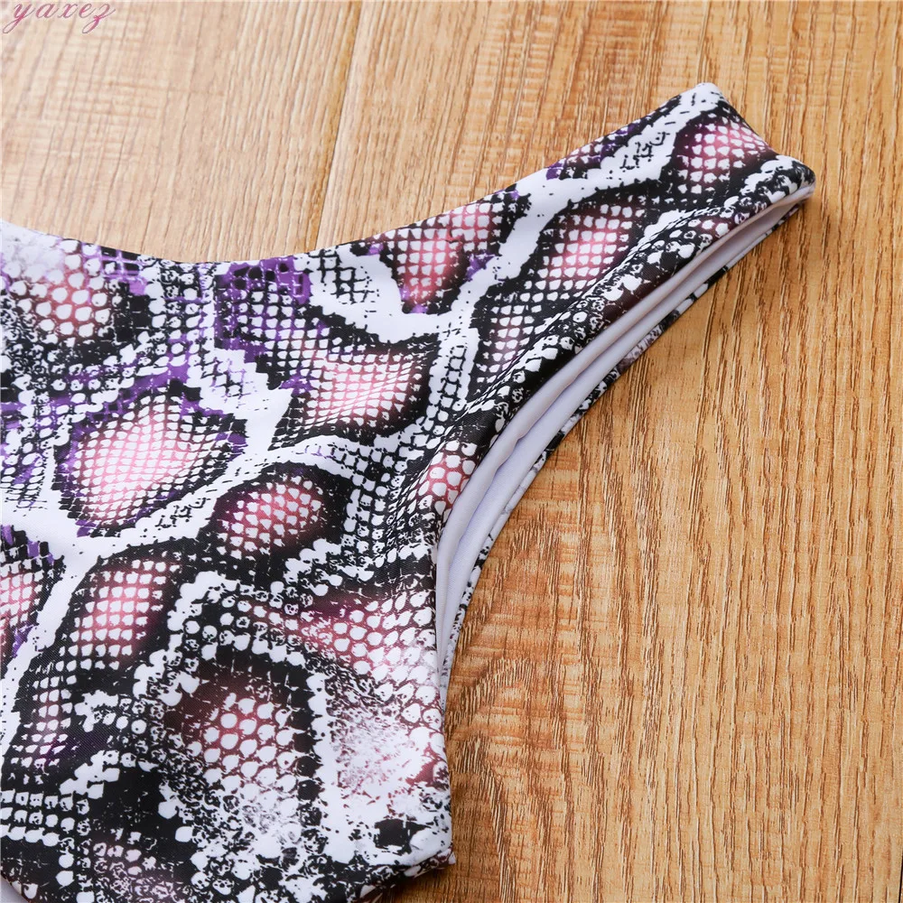 

Serpentine Single Shoulder Split Swimwear Women Bathing Suit Women Bikinis 2020 Swimsuit Women Thong Push Up Bikini Set High Cut