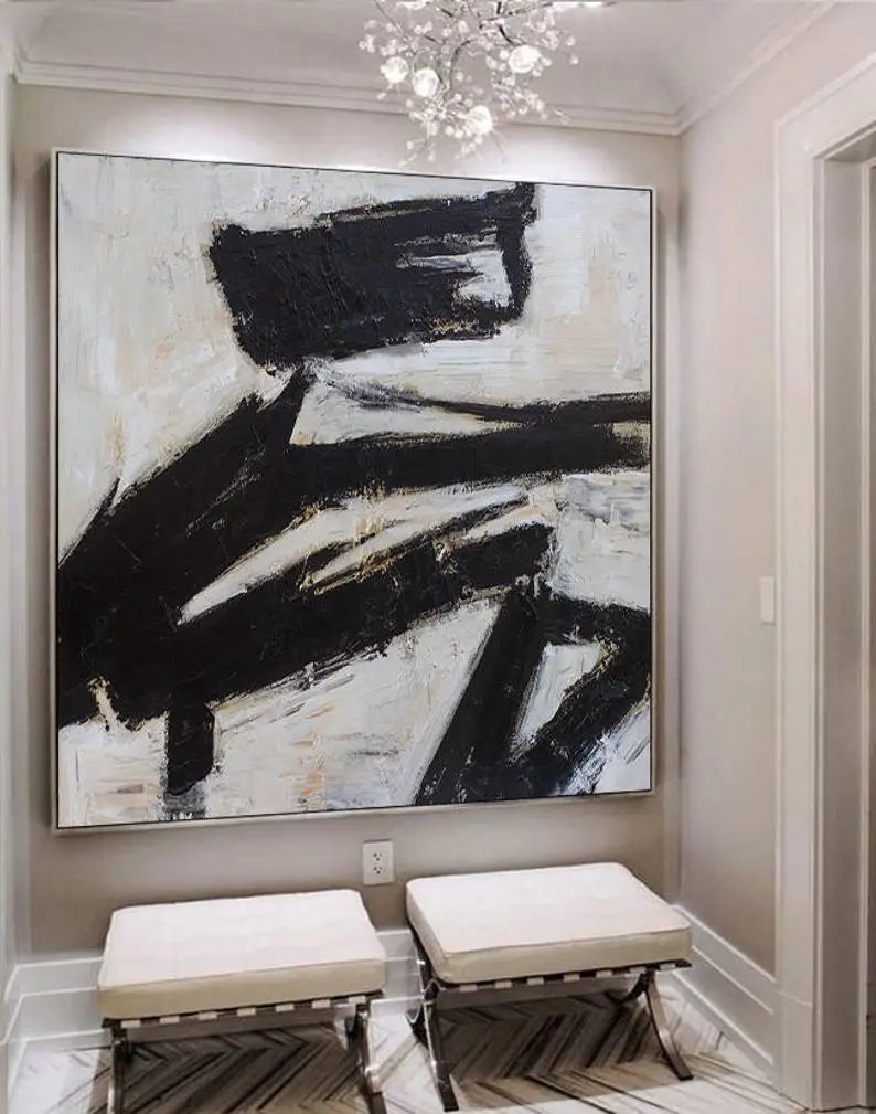 

Extra Large Wall Art Abstract Painting Contemporary Art Black And White Painting Canvas Art Large Canvas Art Paintings On Canvas