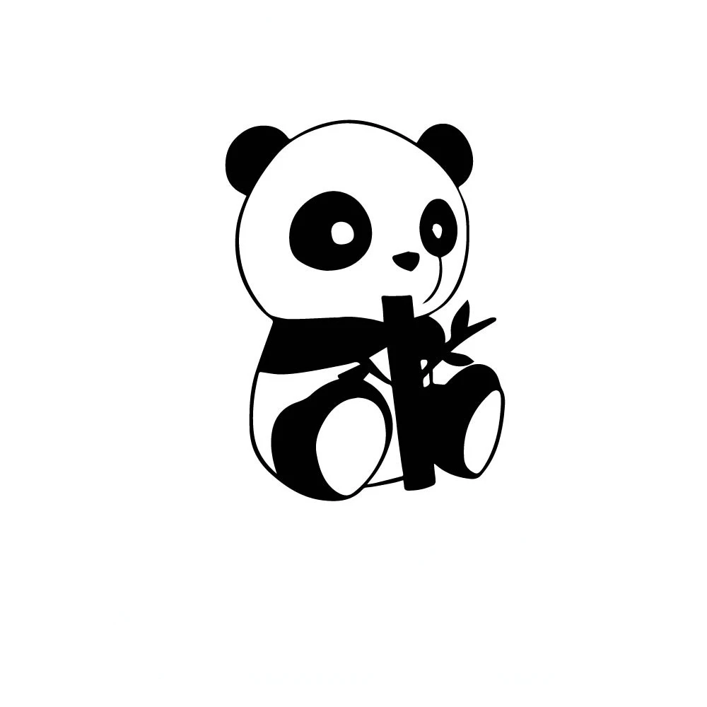 

A-1166 Fun Panda Modeling Personality Cars Stickers PVC Fashion Auto Window Bumper Waterproof Decals Can Be Customized Color