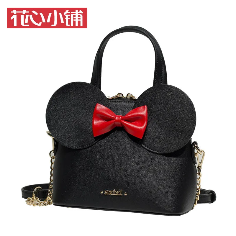 Disney женская обувь из pu искусственной кожи для отдыха сумка на плечо с Микки