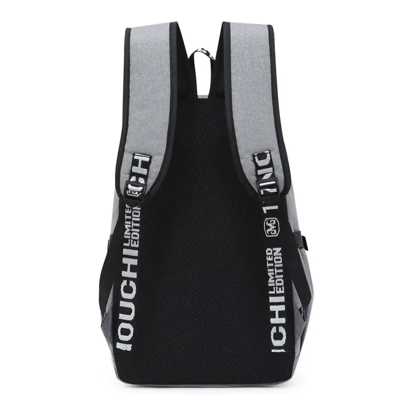 Teen Boys School Bags Gray Oxford Large Capacity College High Backpack Men Laptop Bookbags Teenage Schoolbag Student Big | Багаж и сумки