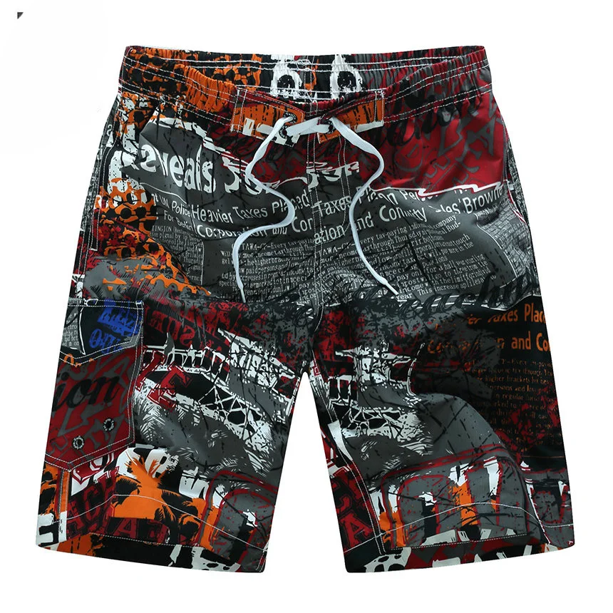

Summer Style 2020 Men Shorts Beach Short Breathable Quick Dry Loose Casual Hawaii Printing Shorts Man Plus Size 6XL