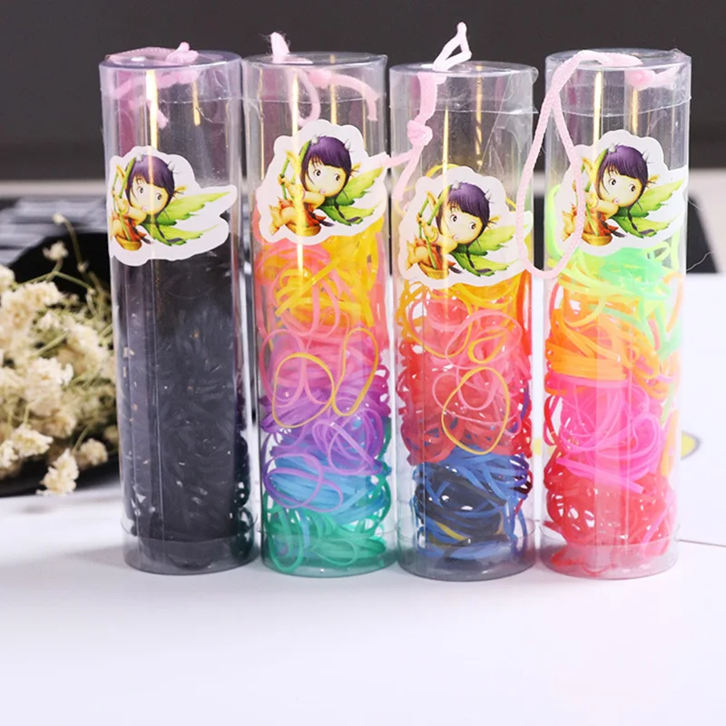 

Children Disposable Elastic Hair Ties Stretch Bands Rope Ponytail Holders Hair Accessories RP