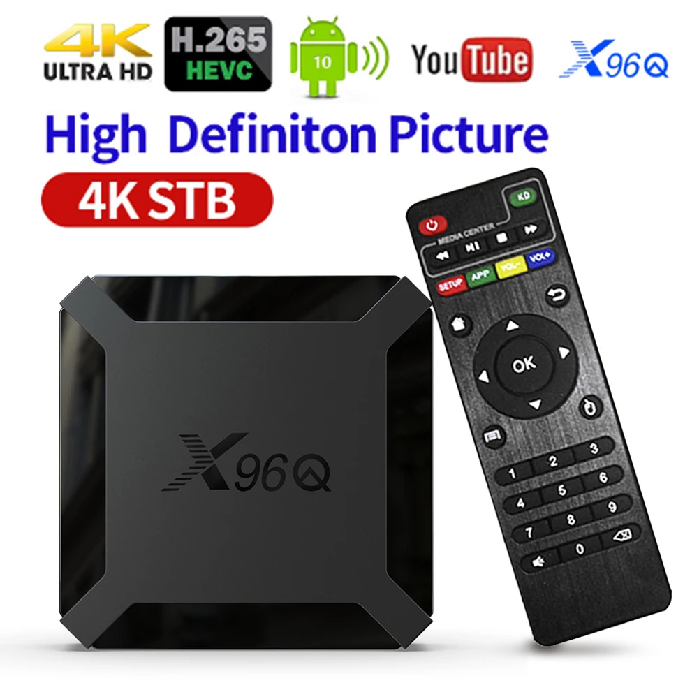 

Приставка Смарт-ТВ X96Q, Android 10,0, 4k, Wi-Fi, 4 ядра, 2,4 ГГц