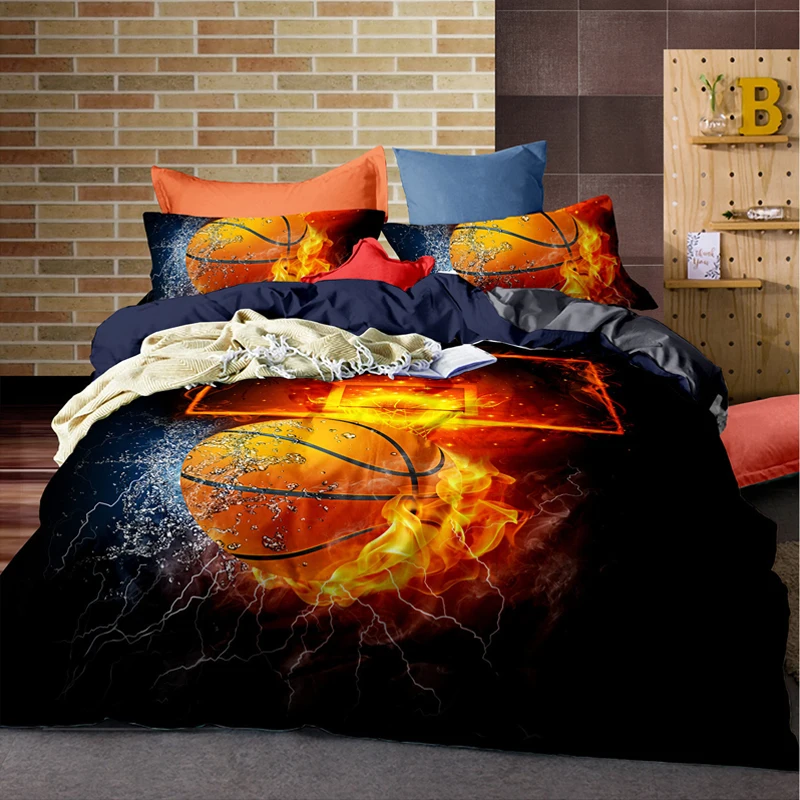 3D рисунком милого мишки 2/3 вeщи спoртивный серии мягкой пододеяльник наволочка