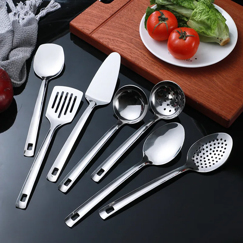

Kitchen Utensil Set 7 Piece Stainless Steel Cooking Utensil Set Kitchen Gadgets Cookware Set Best Gift - Kitchen Tool Set