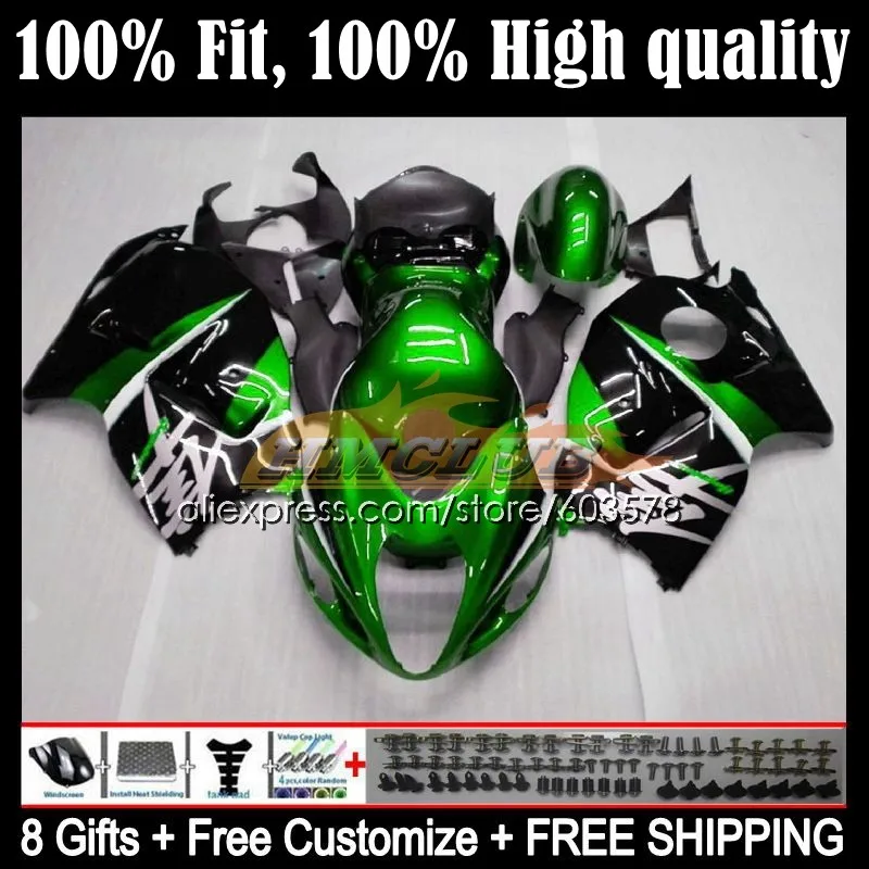 

Injection For SUZUKI GSXR1300 Hayabusa 1996 1997 1998 1999 2000 2001 20CL.100 gloss green GSXR-1300 CC 02 03 04 05 06 07 Fairing