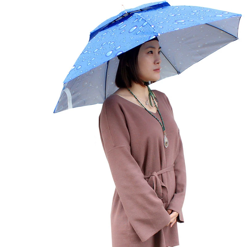 Складной головной убор с зонтиком дождевое снаряжение Рыболовная Шапка для