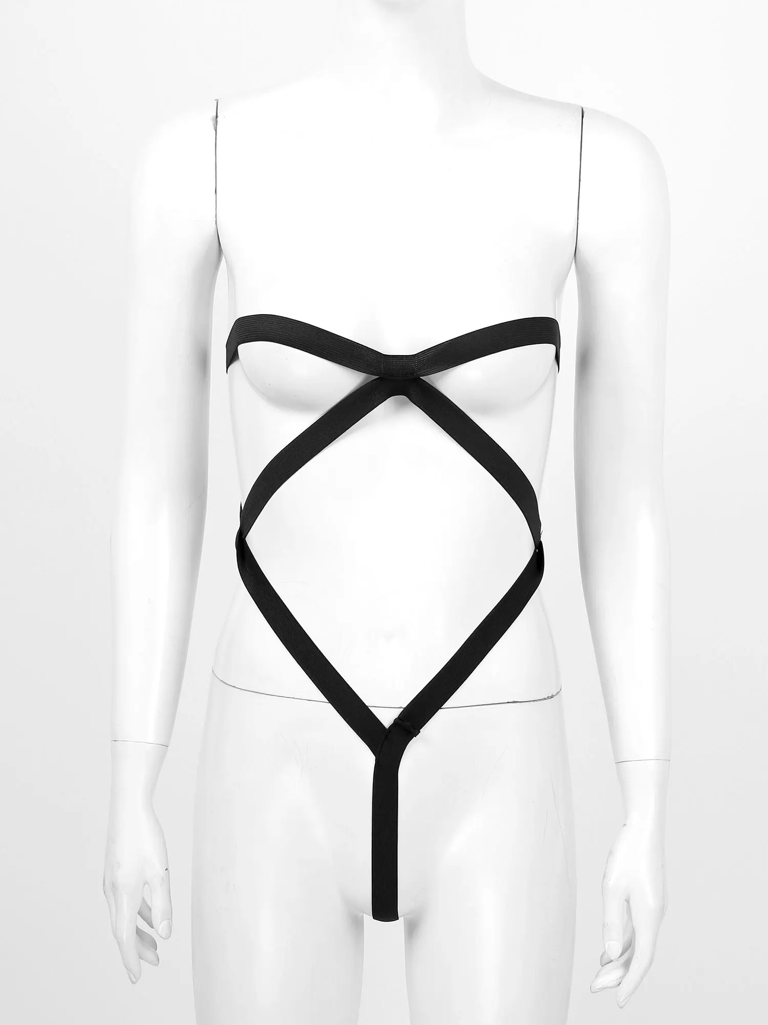 Экзотический сексуальный продукт женские Эластичный ремешок тела нагрудный