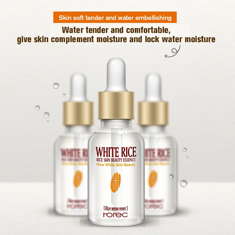 ROREC White Rice Whitening Serum Face Moisturizing Cream Anti Wrinkle Aging Fine Lines Acne Treatment Skin Care 15ml | Красота и