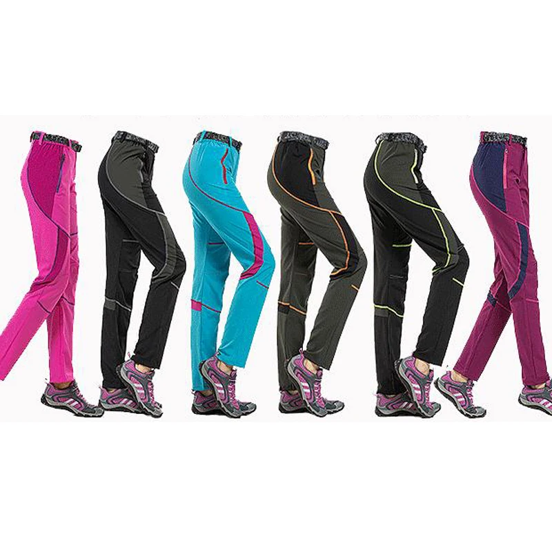 Фото TRVLWEGO Women Stretch Waterproof Camping Hiking Pants Outdoor Sport Trousers Summer Trekking Mountain Climbing Fishing Pants №2