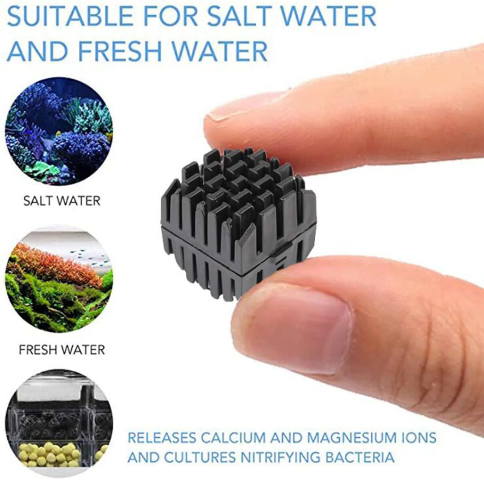 

50Pc Aquarium Filter Media Bio Balls Portable Wet Dry Cotton For Air Pump Canister Clear Water Biological Ball Accessories
