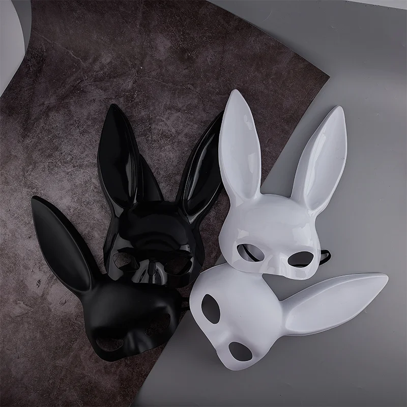 

Halloween Decoration Men Women Bunny Mask Party Costume Cosplay Masquerade Bar Men's Women's Rabbit Mask Party