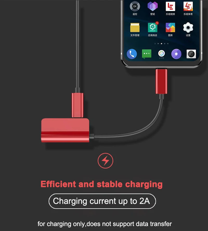 Адаптер для наушников 2 в 1 с USB Type C на 3 5 мм Leeco Le Max 2/Pro S3 Aux | Мобильные телефоны и