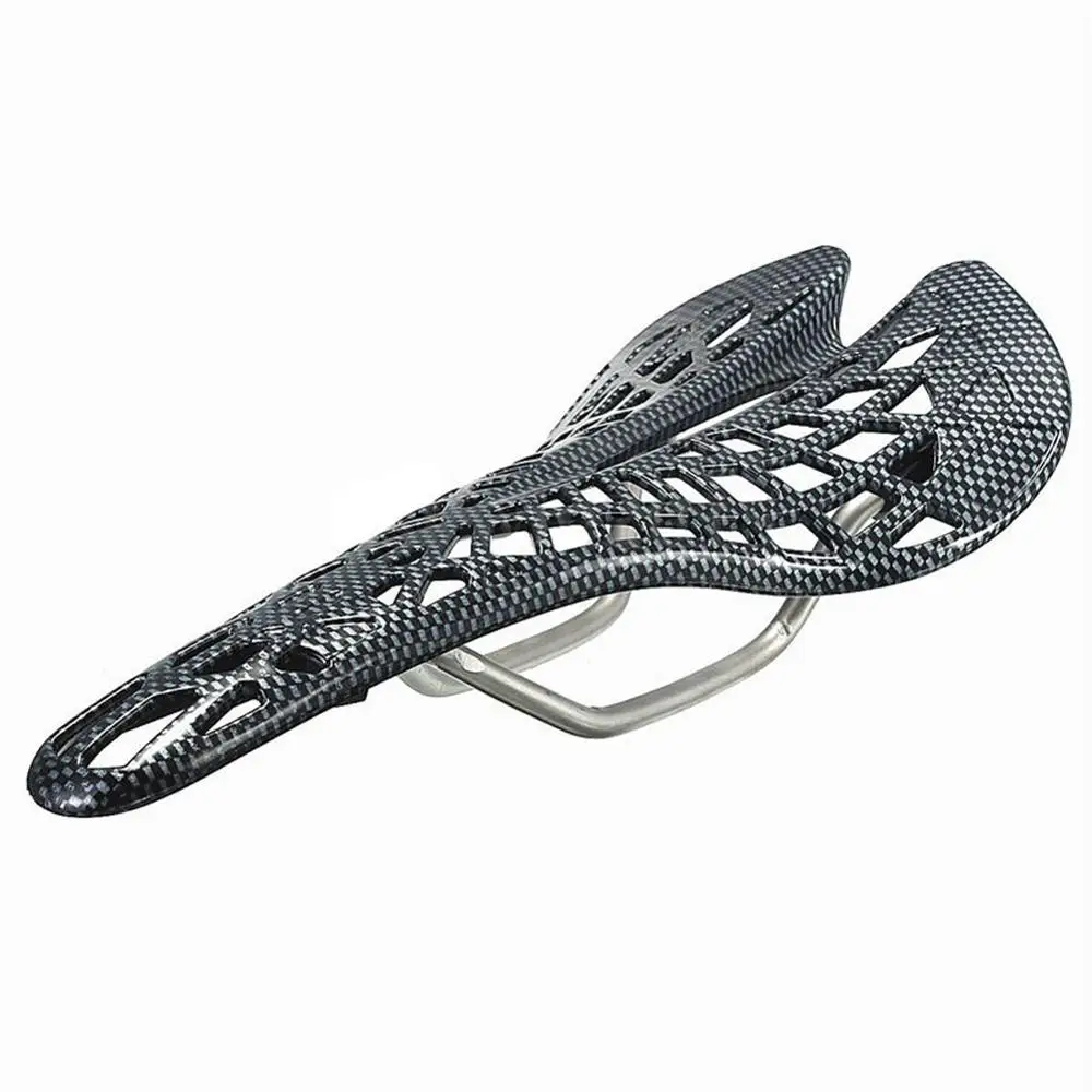 

Mountain Bicycle Saddle Carbon Fiber Racing Bike Breathable Spider Ergonomic Hollow Front seat Mat Bicycle Equipment