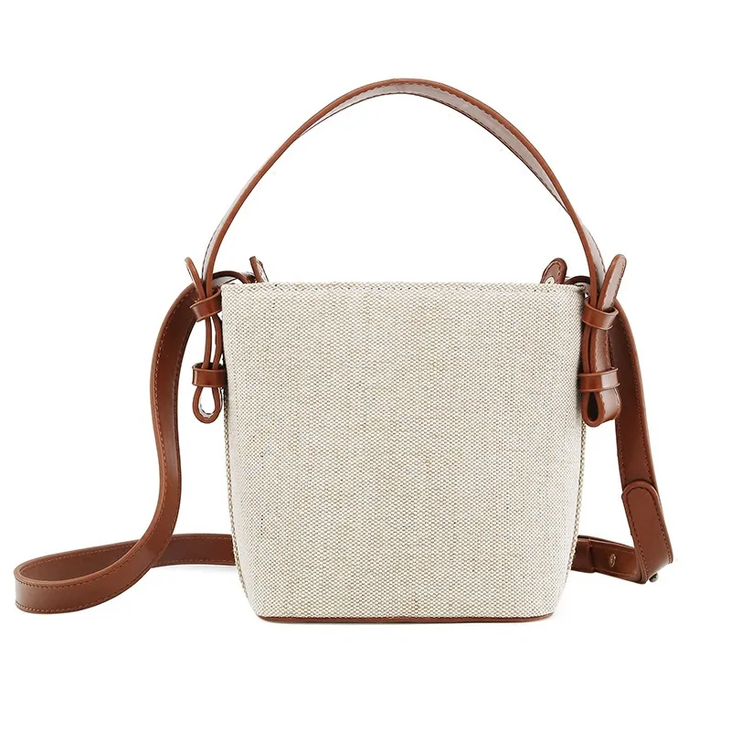 

Canvas Bucket Bag for Women's Crossbody Bags Beach Handbag small Korean style female Shoulder Messenger Bag 2020 new Totes bolsa